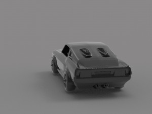 Mustang printable car READY TO PRINT MODEL Modèles 3D en vedette