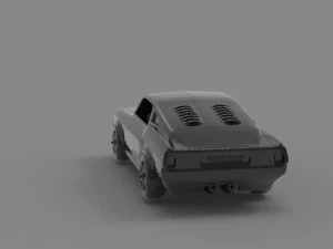 Mustang printable car READY TO PRINT MODEL 3D Print Model