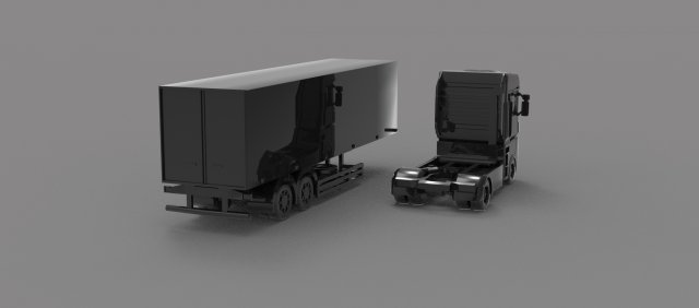 Renault truck READY TO PRINT MODEL 3D Print Model .c4d .max .obj .3ds .fbx .stl .blend 