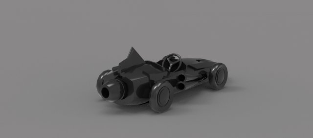 Old racing car READY TO PRINT MODEL 3Dプリントモデル .c4d .max .obj .3ds .fbx .stl .blend