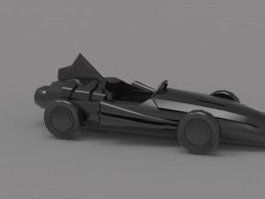 Old racing car READY TO PRINT MODEL 3Dプリントモデル