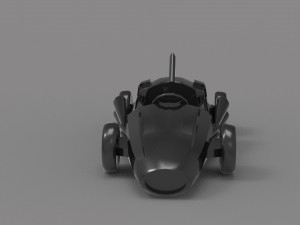 Old racing car READY TO PRINT MODEL 3Dプリントモデル