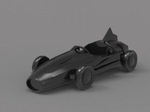 Old racing car READY TO PRINT MODEL 3Dプリントモデル