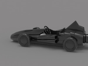 Old racing car READY TO PRINT MODEL 3Dプリントモデル