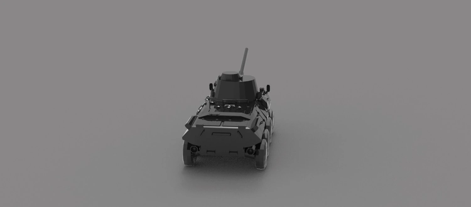 Tank 2C23 Nona READY TO PRINT MODEL 3D Print Model .c4d .max .obj .3ds .fbx .stl .blend