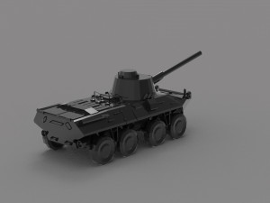 Tank 2C23 Nona READY TO PRINT MODEL 3D Принт Модель