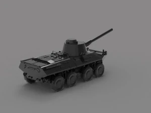 Tank 2C23 Nona READY TO PRINT MODEL 3D Print Model