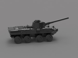 Tank 2C23 Nona READY TO PRINT MODEL 3D Принт Модель