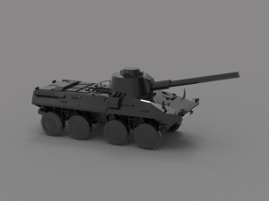 Tank 2C23 Nona READY TO PRINT MODEL 3D Принт Модель