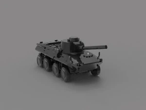 Tank 2C23 Nona READY TO PRINT MODEL 3D Print Model