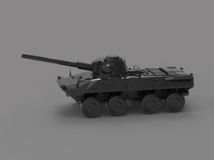 Tank 2C23 Nona READY TO PRINT MODEL 3D Print Model