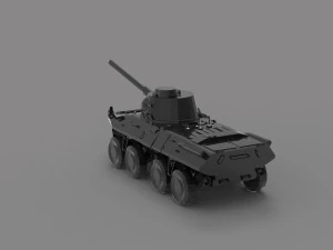 Tank 2C23 Nona READY TO PRINT MODEL 3D Print Model