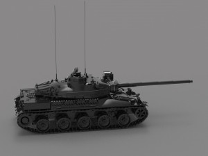 Tank AMX 30 READY TO PRINT MODEL 3D 打印模型