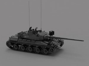 Tank AMX 30 READY TO PRINT MODEL 3D 打印模型