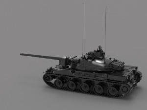 Tank AMX 30 READY TO PRINT MODEL 3D 打印模型