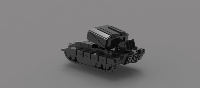 Tank chaparral READY TO PRINT MODEL 3D Print Model .c4d .max .obj .3ds .fbx .stl .blend 