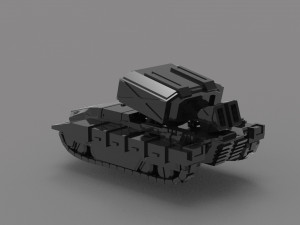 Tank chaparral READY TO PRINT MODEL 3Dプリントモデル