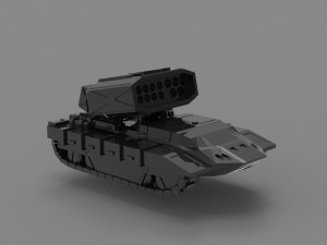 Tank chaparral READY TO PRINT MODEL 3D Print Model