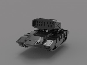 Tank chaparral READY TO PRINT MODEL 3D Print Model
