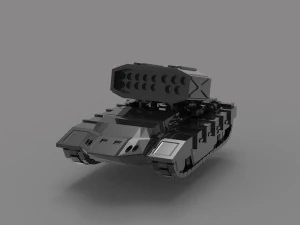 Tank chaparral READY TO PRINT MODEL 3D Print Model