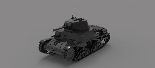Tank M1542 READY TO PRINT MODEL 3D 打印模型 .c4d .max .obj .3ds .fbx .stl .blend 