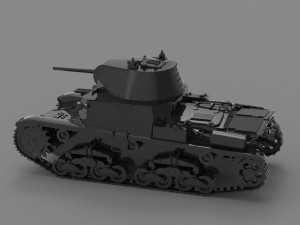 Tank M1542 READY TO PRINT MODEL 3D 打印模型