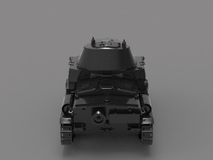 Tank M1542 READY TO PRINT MODEL 3D 打印模型