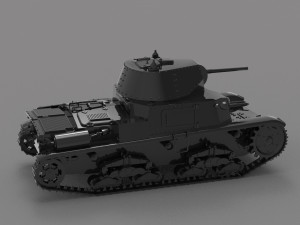 Tank M1542 READY TO PRINT MODEL 3D 打印模型