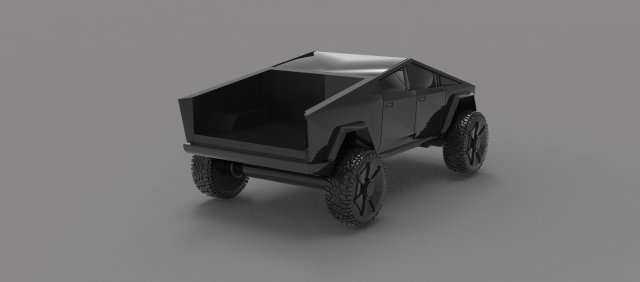 Tesla truck READY TO PRINT MODEL 3D Print Model .c4d .max .obj .3ds .fbx .stl .blend