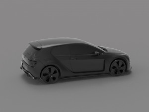 Volkswagen GTi Vision Car READY TO PRINT MODEL Modèles 3D en vedette