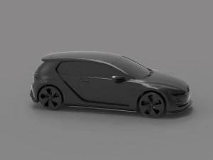 Volkswagen GTi Vision Car READY TO PRINT MODEL 3D Print Model