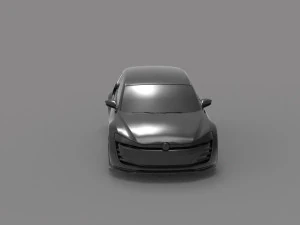 Volkswagen GTi Vision Car READY TO PRINT MODEL 3D Print Model