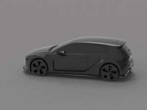 Volkswagen GTi Vision Car READY TO PRINT MODEL Modèles 3D en vedette