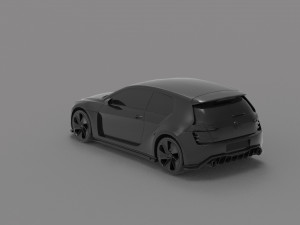 Volkswagen GTi Vision Car READY TO PRINT MODEL Modèles 3D en vedette