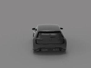 Volkswagen GTi Vision Car READY TO PRINT MODEL 3D Print Model