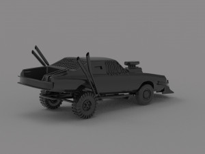 Wasteland vehicle Car READY TO PRINT MODEL 3Dプリントモデル