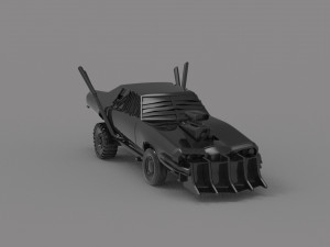 Wasteland vehicle Car READY TO PRINT MODEL 3D Print Model
