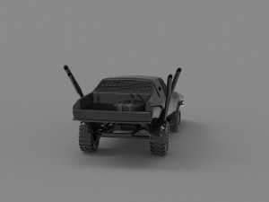 Wasteland vehicle Car READY TO PRINT MODEL 3D Print Model