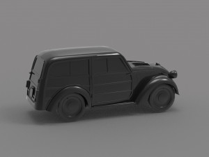 Fiat Topolino - old car READY TO PRINT MODEL Modello di stampa 3D