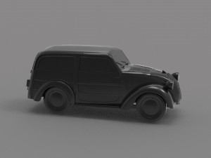Fiat Topolino - old car READY TO PRINT MODEL Modello di stampa 3D