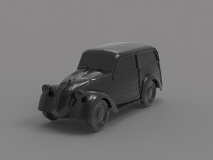 Fiat Topolino - old car READY TO PRINT MODEL Modello di stampa 3D