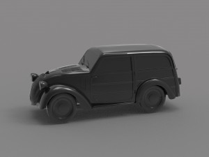 Fiat Topolino - old car READY TO PRINT MODEL Modello di stampa 3D