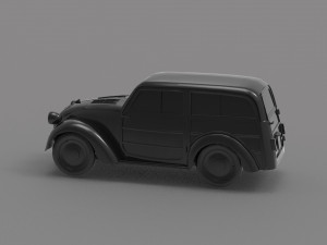 Fiat Topolino - old car READY TO PRINT MODEL Modello di stampa 3D