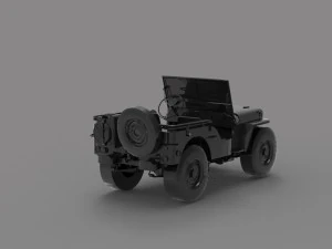 MODEL samochodu Willys MB Jeep Forza Horizon GOTOWY DO DRUKU Model do druku 3D