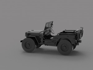 Willys MB Jeep Forza Horizon Car READY TO PRINT MODEL Modello di stampa 3D