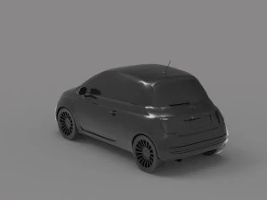 Car Fiat 500 READY TO PRINT MODEL 3D Print Model
