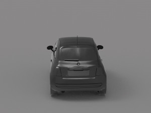 Car Fiat 500 READY TO PRINT MODEL 3D-Druckmodell