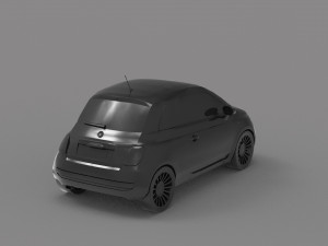 Car Fiat 500 READY TO PRINT MODEL 3D-Druckmodell