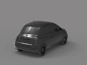 Car Fiat 500 READY TO PRINT MODEL 3D Print Model