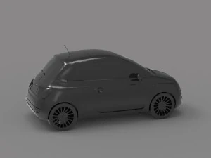 Car Fiat 500 READY TO PRINT MODEL 3D Print Model